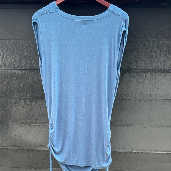 YOINS Blue Draped Blue Mini Dress Sz L US 12 - Picture 7 of 8